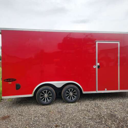 2025 Look 8.5X16 ELEMENT SE FLAT TOP SLOPED V-NOSE 7K VICTORY RED